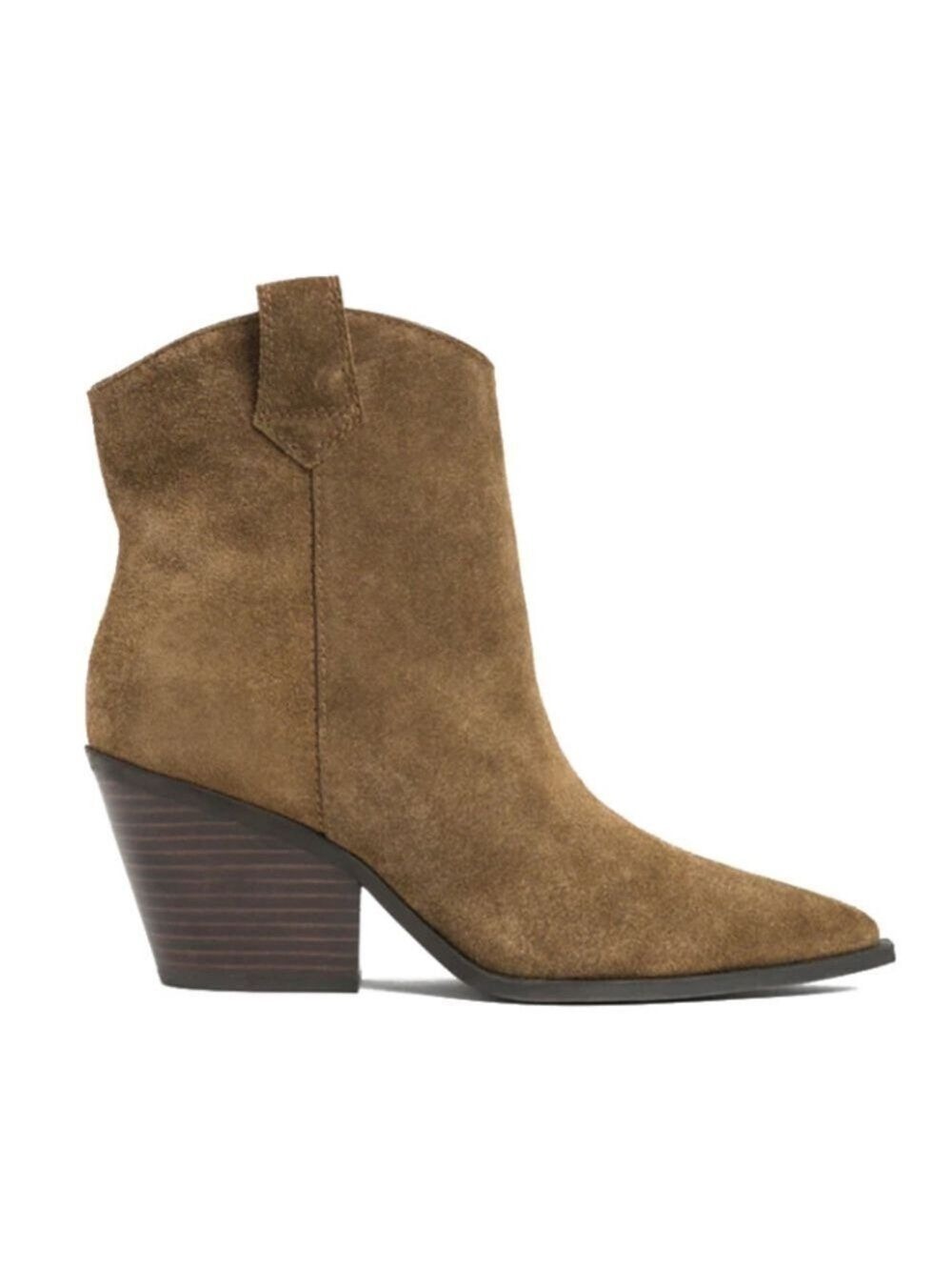 Kenneth Cole Kara Suede Bootie Cocoa Tan Evereve Womens 6 Western Boot